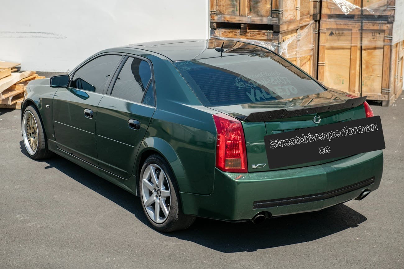 2003-2008 V1 Cadillac CTS-V | SDP Performance Style CARBON FIBER Wickerbill Spoiler Wing